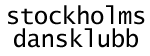 Stockholms Dansklubb Logotyp